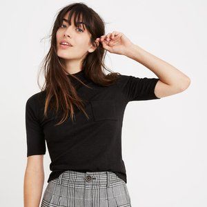 Madewell Mockneck Shirttail Tee
